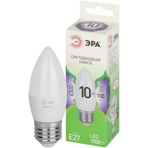 Изображение товара Лампочка светодиодная E27 10W ЭРА LED B35-10W-865-E27 GL