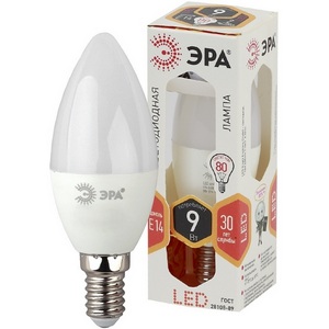 Изображение товара Лампочка светодиодная E14 9Вт ЭРА LED B35-9W-827-E14 LED B35-9W-827-E14