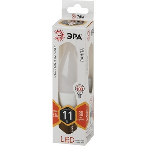 Изображение товара Лампочка светодиодная E14 11W ЭРА LED BXS-11W-827-E14