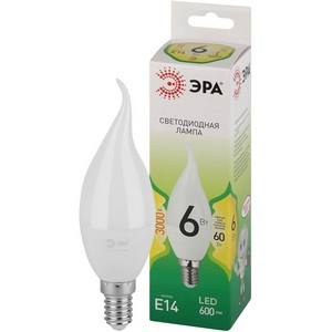 Изображение товара Лампочка светодиодная E14 10W ЭРА LED BXS-6W-830-E14 GL