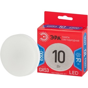 Изображение товара Лампочка светодиодная GX53 10W ЭРА LED GX-10W-865-GX53 R