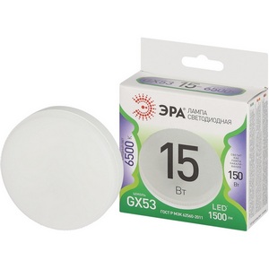 Изображение товара Лампочка светодиодная GX53 15W ЭРА LED GX-15W-865-GX53 GL