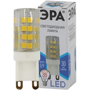 Изображение товара Лампочка светодиодная G9 3,5W ЭРА LED JCD-3,5W-CER-840-G9