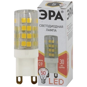 Изображение товара Лампочка светодиодная G9 5W ЭРА LED JCD-5W-CER-827-G9