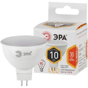 Изображение товара Лампочка светодиодная GU5.3 10W ЭРА LED MR16-10W-827-GU5.3