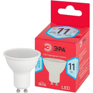 Изображение товара Лампочка светодиодная GU10 11W ЭРА LED MR16-11W-840-GU10 R
