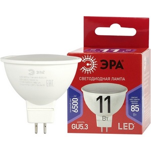 Изображение товара Лампочка светодиодная GU5.3 11W ЭРА LED MR16-11W-865-GU5.3 R