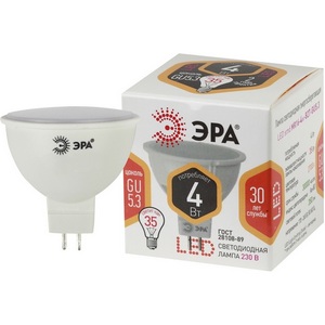 Изображение товара Лампочка светодиодная GU5.3 4W ЭРА LED MR16-4W-827-GU5.3