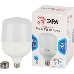 Изображение товара Лампочка светодиодная E27 65Вт ЭРА LED POWER T140-65W-4000-E27/E40 LED POWER T140-65W-4000-E27/E40
