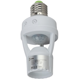 Изображение товара Датчик движения под лампу Е27 60Вт 360° 6м ЭРА MD 015