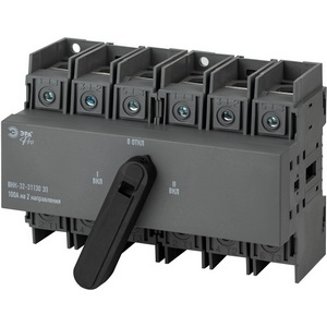 Изображение товара Выключатель-разъединитель 100А на 2 направления с фронтальной рукояткой управления ЭРА mvr30-3-100E