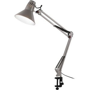 Изображение товара Офисная настольная лампа на струбцине ЭРА N-121-E27-40W-GY