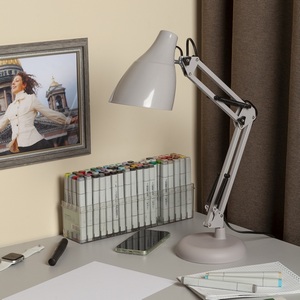 Изображение товара Офисная настольная лампа ЭРА N-123 N-123-Е27-40W-GY