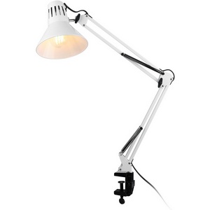 Изображение товара Настольная лампа на струбцине для школьника с выключателем ЭРА N-121-E27-40W-W
