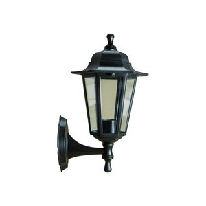 Изображение товара Настенный уличный фонарь НБУ 06-60-001 черный, прозрачное стекло IP44 ЭРА Леда1 черный