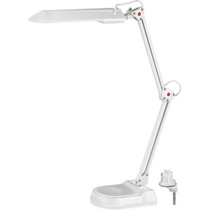 Изображение товара Настольная лампа светодиодная на струбцине для школьника с выключателем ЭРА NL-202-G23-11W-W