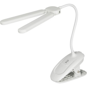 Изображение товара Офисная настольная лампа светодиодная на прищепке с регулировкой цветовой температуры и яркости зарядка от USB ЭРА NLED-512-6W-W