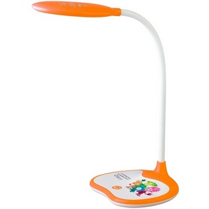 Изображение товара Настольная лампа светодиодная для детской с диммером и выключателем ЭРА NLED-433-6W-OR