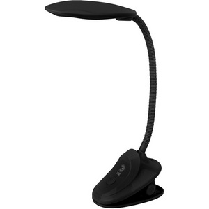 Изображение товара Настольная лампа led на прищепке для школьника светодиодная с выключателем ЭРА NLED-478-8W-BK