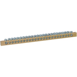 Изображение товара Шина PEN земля-ноль 6х9мм 24/2 латунная с креплениями по краям ЭРА NO-122-11