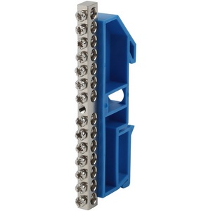 Изображение товара Шина нулевая на изоляторе на DIN-рейку (синий) ЭРА NO-222-88-1