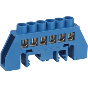 Изображение товара Шина нулевая в комбинированном изоляторе на DIN-рейку (синий) ЭРА NO-224-109