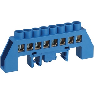 Изображение товара Шина нулевая в комбинированном изоляторе на DIN-рейку (синий) ЭРА NO-224-110