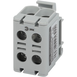 Изображение товара Клемма силовая вводная двойная 6-50 мм2 (серый) L ЭРА NO-224-137