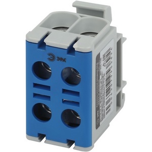 Изображение товара Клемма силовая вводная двойная 6-50 мм2 (синий) N ЭРА NO-224-138