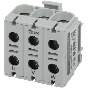 Изображение товара Клемма силовая вводная тройная 6-50 мм2 (серый) L ЭРА NO-224-143