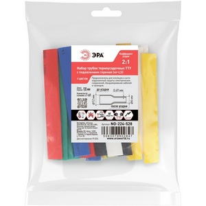 Изображение товара Трубка термоусадочная 12/6 100 мм ЭРА NO-224-528