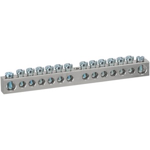 Изображение товара Шина PEN земля-ноль 6х9мм 14/1 никелированная с креплениями по центру ЭРА NO-224-82