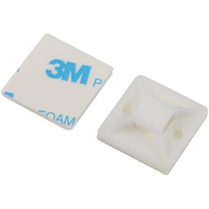 Изображение товара Площадка для хомутов самоклеящаяся 25х25 мм 50 шт. (белый) ЭРА NO-225-302