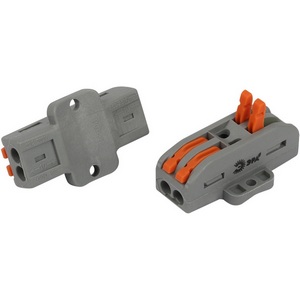 Изображение товара Клемма проходная с монтажной площадкой с рычагами 2 полюса 0,08-2,5/4 мм2 (упаковка 20 шт.) ЭРА NO-225-398