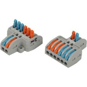 Изображение товара Клемма проходная разветвительная с рычагами 2/6 полюсов 0,08-2,5/4 мм2 (упаковка 15 шт.) ЭРА NO-225-407