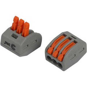 Изображение товара Клемма универсальная с рычагами 3-проводная 0,08-2,5/4 мм2 (упаковка 4 шт.) ЭРА NO-225-421