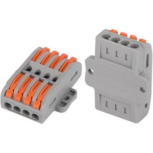 Изображение товара Клемма проходная с монтажной площадкой с рычагами 4 полюса 0,08-2,5/4 мм2 (упаковка 1 шт.) ЭРА NO-225-455