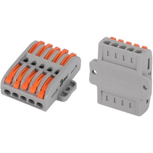 Изображение товара Клемма проходная с монтажной площадкой с рычагами 5 полюсов 0,08-2,5/4 мм2 (упаковка 1 шт.) ЭРА NO-225-456