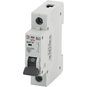Изображение товара Автоматический выключатель 1P 63A B 4,5кА ЭРА NO-900-82