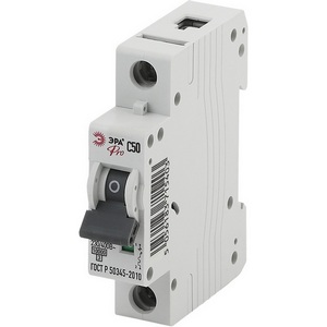 Изображение товара Автоматический выключатель 1P 50A C 10кА ЭРА NO-901-34