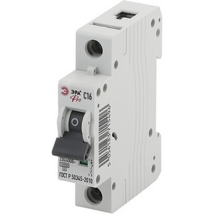 Изображение товара Автоматический выключатель 1P 16A C 10кА ЭРА NO-901-43