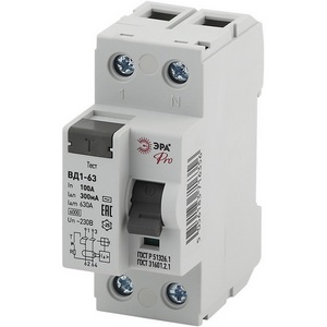 Изображение товара Устройство защитного отключения 2P 100А 300мА ЭРА NO-902-60
