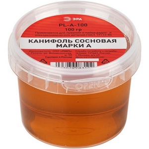 Изображение товара Канифоль сосновая марки А 100 гр ЭРА PL-A-100