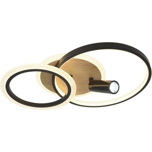 Изображение товара Потолочная люстра светодиодная с пультом ЭРА Rondo CLL-1-85-RC BK