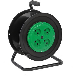 Изображение товара Катушка пластиковая без провода 4-х местная без заземления ЭРА RP-4