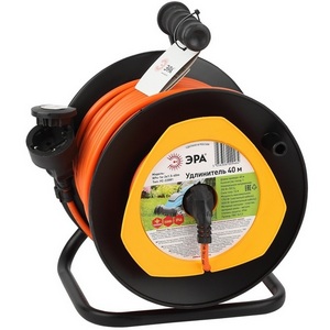 Изображение товара Удлинитель одноместный с заземлением 40 метров IP44 ЭРА RPx-1e-3x1.5-40m