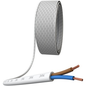 Изображение товара Провод ШВВП 2х0,75 мм2 (белый) 50м ЭРА ШП2-0,75-50Б