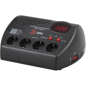 Изображение товара Стабилизатор напряжения компактный однофазный релейный ЭРА СНК-1000-Ц