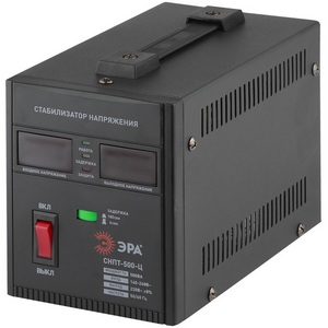 Изображение товара Стабилизатор напряжения однофазный релейный ЭРА СНПТ-500-Ц