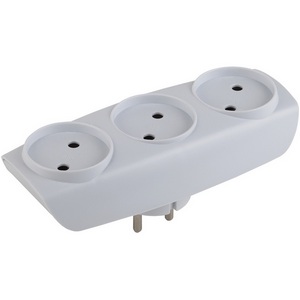 Изображение товара Разветвитель на 3 гнезда без заземления ЭРА SP-3-W